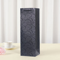 Wine Bottle Gift Bags with Handles - Insulated Paper Packaging for Single or Double Bottles, Customizable Logo