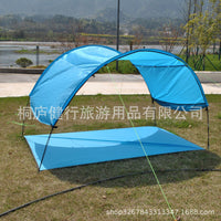 Beach Camping Tent with Integrated Ground Sheet for 5-8 People