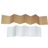 Accordion Foldable Drawing Paper Roll - Thickened Kraft White Cardboard for Markers and Creative Art