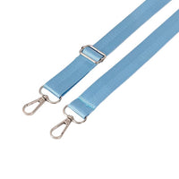 Nylon Herringbone Crossbody Bag Strap with Silver Buckle, Adjustable Replacement Shoulder Strap
