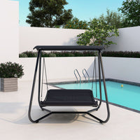 Outdoor Garden Patio Double Swing Hammock Bed with Canopy