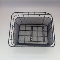 Bicycle Rear Basket Thickened Iron Wire Mesh Basket for Electric Bikes with Mounting Hardware