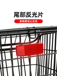 ROGTYO Aluminum Alloy Bicycle Rear Basket with Quick Release Rack for Mountain Bikes Commuting Shopping