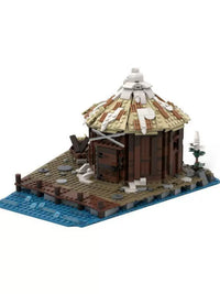 XLmocs Viking Tribe Storage Hut Building Blocks Set, 1150 Pieces