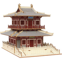 Adult 3D Wooden Puzzle Model Kit - Chinese Ancient Architecture Series for Education and Hobby