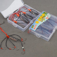 Anti-Tangle Explosion Fishing Hook Set with Spring Feeder for Carp and Silver Carp Fishing