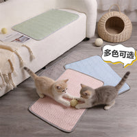 Pet Cooling Mat for Cats and Dogs, Washable Ice Silk Pad for Summer