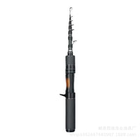 Mini Carbon Telescopic Lure Fishing Rod ML Action Portable 30cm Shrinkage Casting Rod