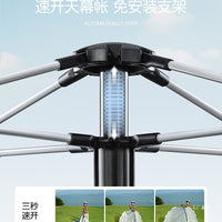 Portable Pop-Up Camping Tent with Rainproof Tarp, Thickened Outdoor Shelter for Overnight Trips