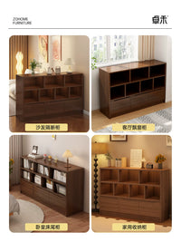 Freestanding Bookshelf Storage Cabinet with Doors for Living Room and Kids' Room