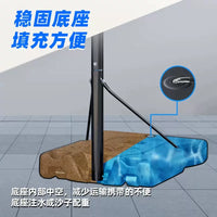 Portable Height-Adjustable Basketball Hoop for Kids & Adults, Indoor/Outdoor Training System