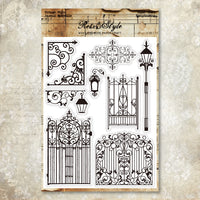 Clear Silicone Stamps for DIY Journal Decoration, Vintage Background & Basic Designs