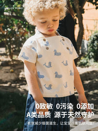 Whitewheat Kids' Cotton Polo T-Shirt for Boys and Girls, Summer Short Sleeve Top