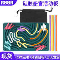 Sensory Activity Board Silicone Toy for Kids Stress Relief and Early Development