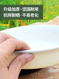 Thickened Plastic Plant Pot Saucer Round Drip Tray for Indoor Outdoor Plants