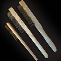 Wire Brush Set with Wooden/Plastic Handle for Rust Removal and Cleaning