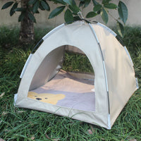 Outdoor Pet Tent for Cats and Small Dogs, Portable Sunshade Rainproof Breathable Pet House for Camping and Travel
