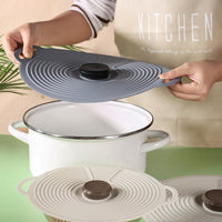 Silicone Spill-Proof Dust-Proof Food Cover Set for Kitchen, Refrigerator, Microwave