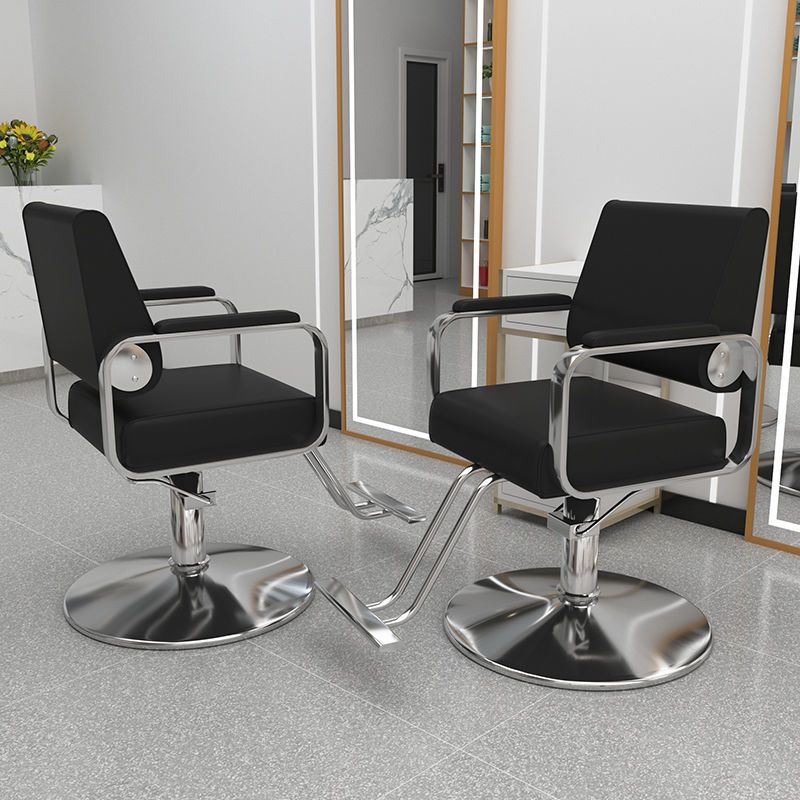 Professional Hydraulic Reclining Barber Chair for Salon Hair Cutting, Styling, and Dyeing