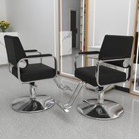 Professional Hydraulic Reclining Barber Chair for Salon Hair Cutting, Styling, and Dyeing