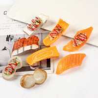 Realistic Japanese Sushi Food Keychain - Miniature Salad Sauce Eel Shrimp Sushi Model for Restaurants & Gifts