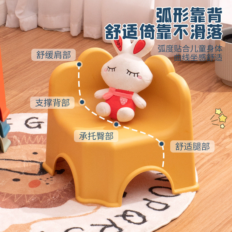 Kids' Thickened Plastic Stool for Home, Living Room, Sofa, Shoe Changing, and Bathing