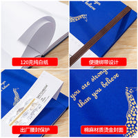 Hardcover Square Notebook for Watercolor Painting and Creative Writing, Blank Pages