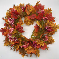 Halloween Thanksgiving Autumn Maple Leaf Wreath Door Hanging Decoration