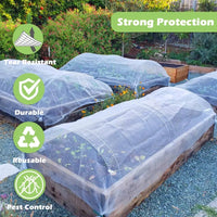 Plant Protection Cover, Sunshade and Insect Netting for All Seasons, Garden Tunnel for Plant Growth