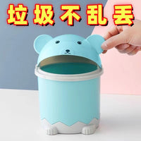 Mini Desktop Trash Can with Lid - Odor-Proof Waste Bin for Home, Office, Car, Bedroom