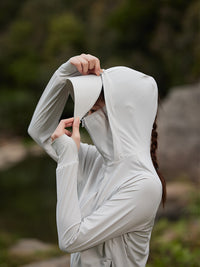 UV Protection Cooling Hoodie for Men and Women, UPF 50+ Quick Dry Sun Protection Jacket with Visor