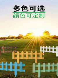 Outdoor Wooden Garden Fence Panel with Gate, Anti-Corrosion Solid Wood Picket Barrier for Yard & Patio