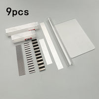 Polymer Clay Tools Set with Acrylic Board and Wavy Blades for DIY Crafting