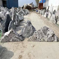 Natural Snow Wave Stone Slices for Indoor Zen Gardens and Outdoor Landscaping