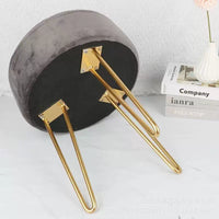 Round Storage Vanity Stool with Hidden Compartment, Makeup Dressing Chair for Bedroom, Entryway Shoe Bench