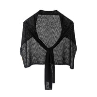 Women's T-Shaped Ice Silk Knit Sun Protection Shawl for Summer, Thin Versatile Air Conditioning Cardigan with Neck Guard