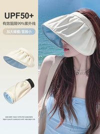 Women's UV Protection Sun Visor Hat with Wide Brim