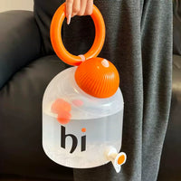 Large Capacity Cold Water Pitcher with Faucet Portable Household Cool Water Kettle Outdoor Picnic Tea Beverage Dispenser Beer Growler