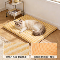 Pet Sleeping Mat Washable Warm Cat Dog Bed Cushion for All Seasons