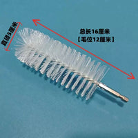 Round Plastic Bristle Pipe Cleaning Brush Head for Electric Drills