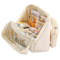 Detachable Clear Large Capacity Pencil Case Multi-layer Standing Stationery Pouch for Students
