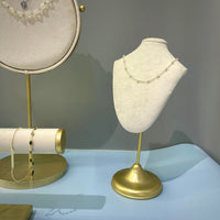 Premium Jewelry Display Stand for Earrings, Necklaces, and Bracelets - White