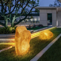 Resin Rock Outdoor Landscape Light for Garden and Lawn, Waterproof Yard Lamp