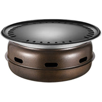 Korean Style Cast Iron Charcoal Grill for BBQ and Tea Ceremony, Smokeless Household Stove