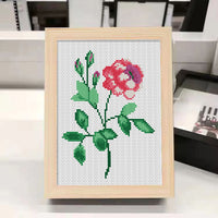 Kids' Sunflower Cross Stitch Kit for Beginners - DIY Embroidery with Optional Frame