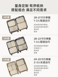 Travel Compression Packing Cubes Set for Clothes Luggage Organization