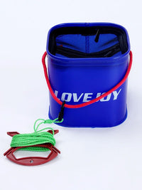EVA Foldable Fishing Bucket Portable Live Fish Container for Outdoor Lure Fishing and Wild Fishing