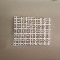 Square Plastic Succulent Planter Pots with Trays, Seedling Nursery Pots