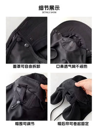 UV Protection Sun Hat with Neck Flap and Face Mask for Summer Outdoor Activities