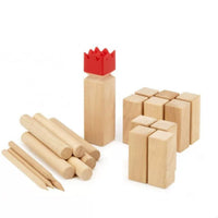 Wooden KUBB Outdoor Team Building Throwing Game King and Soldiers Lawn Park Fun Leisure Sports Toy